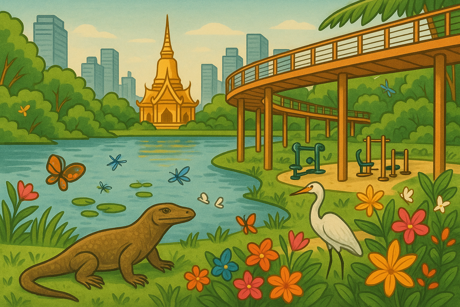 Benjakitti Park: Bangkoks grünes Juwel