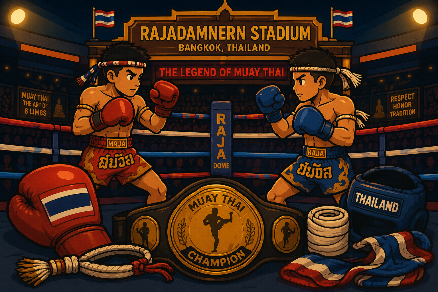 Muay Thai in Thailand – Geschichte, Regeln, Kultur und die bekanntesten Stadien