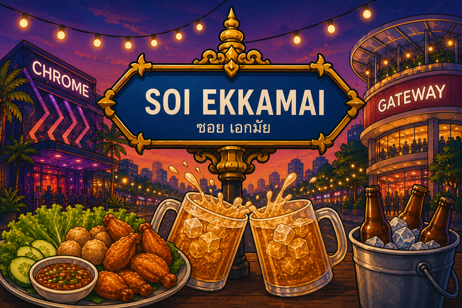 Ekkamai in Bangkok: Warum sich das Viertel am Abend lohnt